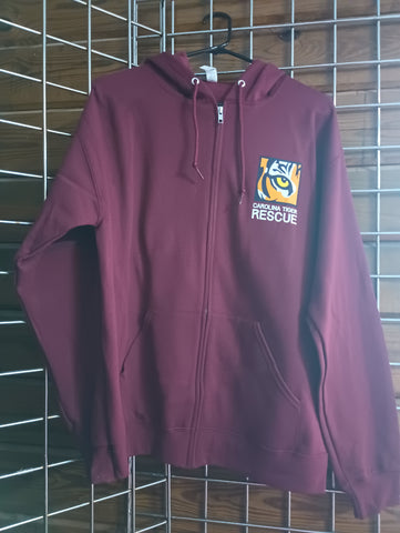 Logo Hooded Zip-Up