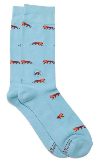 Protect Lions Socks - Blue