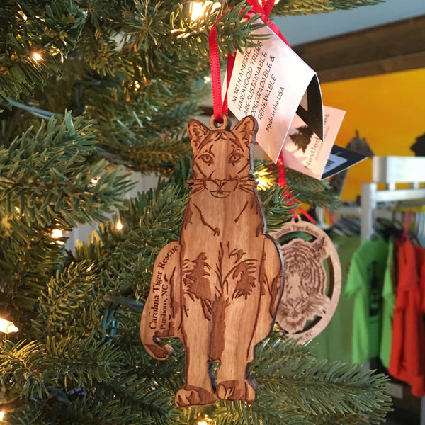 Cougar Wooden Ornament