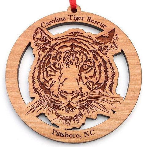 Tiger & Logo Wooden Ornament