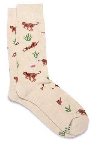 Protect Tigers Socks - Cream