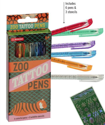 Zoo Tattoo Pen Set