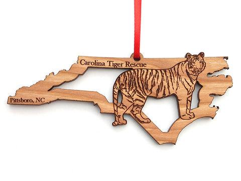 Tiger & NC Wooden Ornament